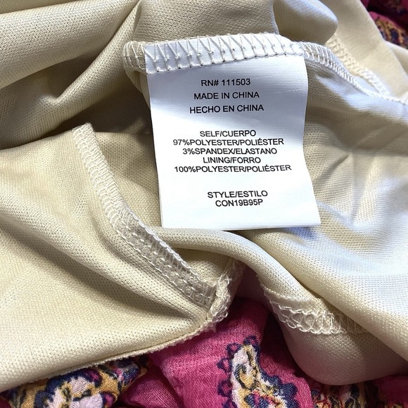 Anthropologie Fig And Flower Estilo Dress Sz L Pink Maxi Prairie Easter NWT - Picture 11 of 12